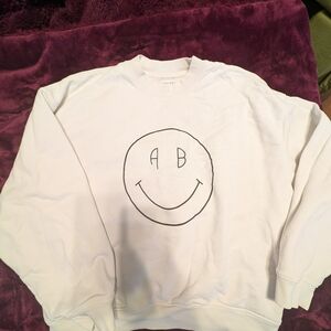 Anine Bing Classic White Sweatshirt